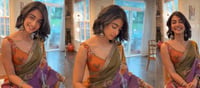 Pooja Hegde's ₹35,000 Floral Organza Saree Is Pure Festive Royalty—This Look Is Breaking the Internet